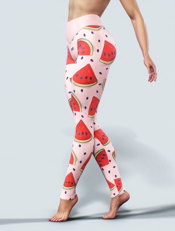 Watermelon Summer Leggings Pink Fresh Printed Yoga Pants Compression High  Waist Gym Tights Women Hot Outfit Plus Size Activewear Sporty -  Canada