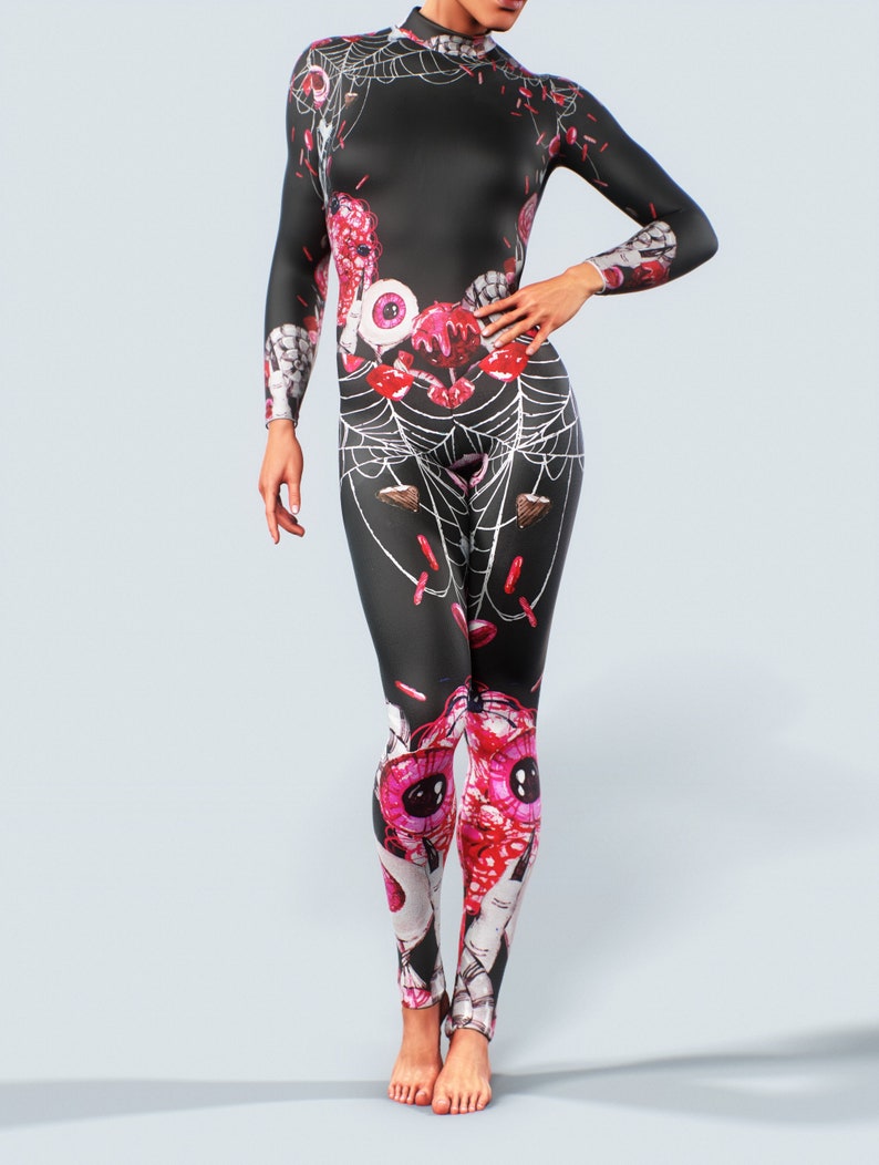 Halloween Full Body Costume Sports Suit Women Activewear Etsy