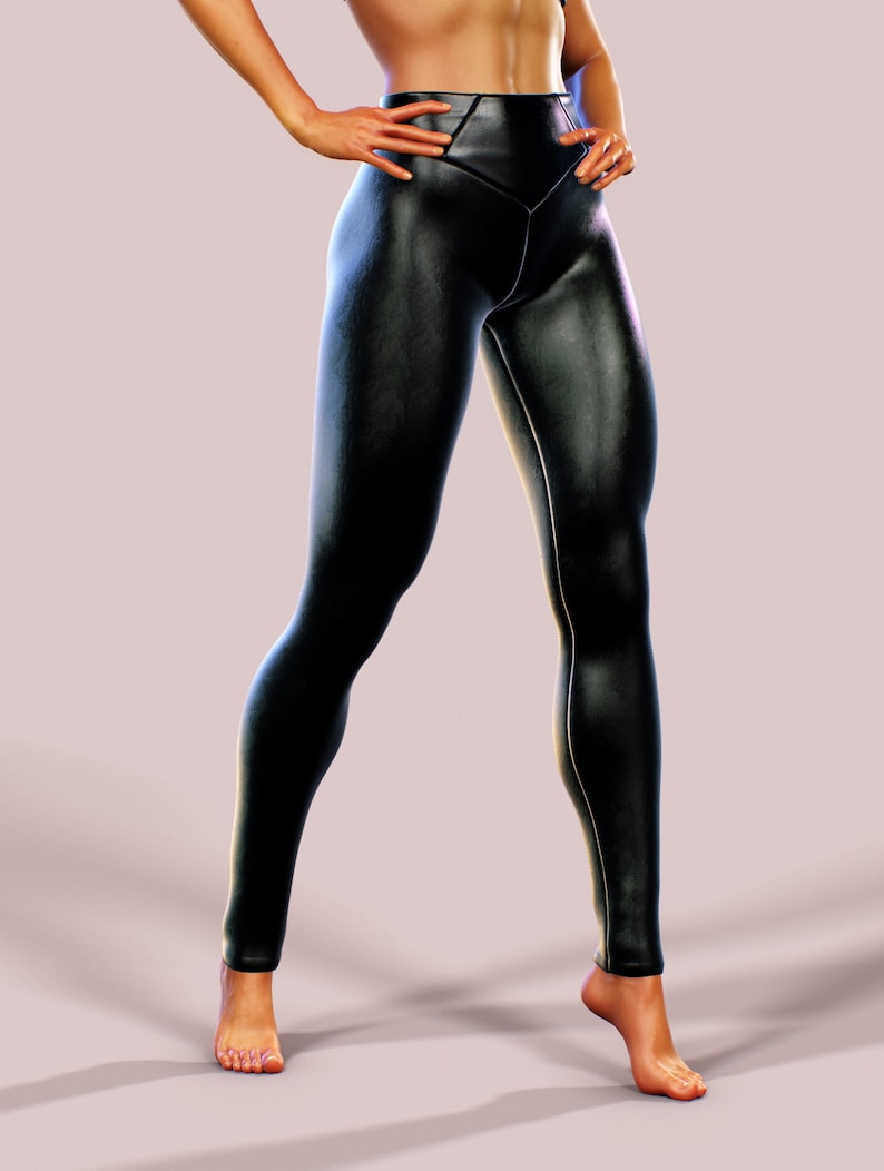 leather yoga pants