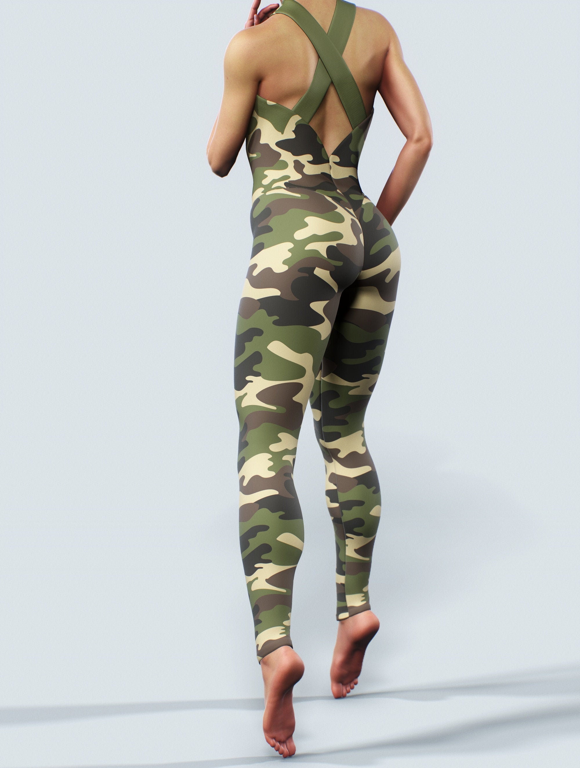 Women Jumpsuit Romper Bodycon Fitness Trousers Suspenders Bib Pant Bodysuit Camo Women Jumpsuit Romper Bodycon Fitness Trousers Suspenders Bib Pant Bodysuit Camo