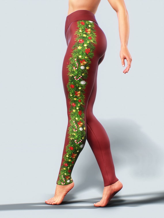 AWAWE Cactus Plants and Purple Flowers Running Tights Ladies Activewear AWAWE Cactus Plants and Purple Flowers Running Tights Ladies Activewear