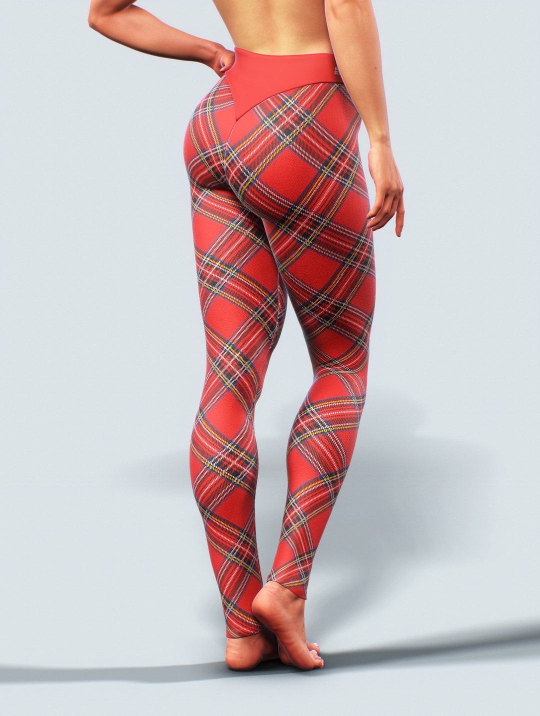 Red Winter Knitted Leggings main image 0