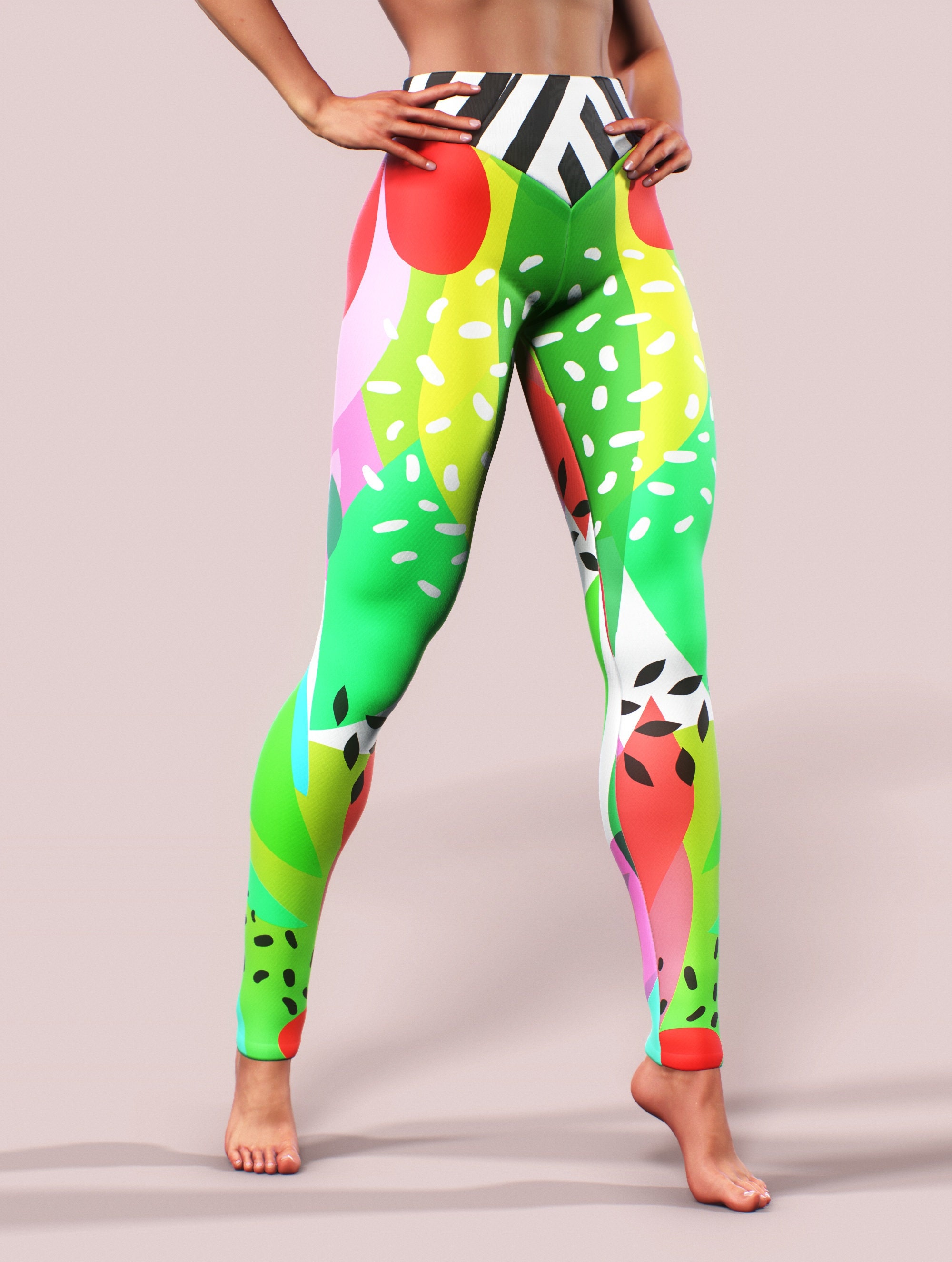 Tropical Floral Plants Flowers Women High Waist Yoga Pants Sweat-Wicking Leggins Classic Leggings Tropical Floral Plants Flowers Women High Waist Yoga Pants Sweat-Wicking Leggins Classic Leggings