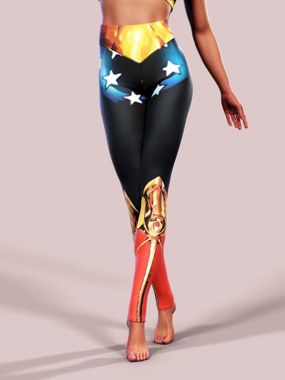 Wonderwoman Blue Leggings – Indelicate Clothing