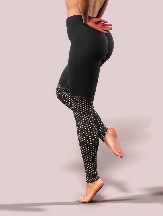 yoga pants with sheer cutouts