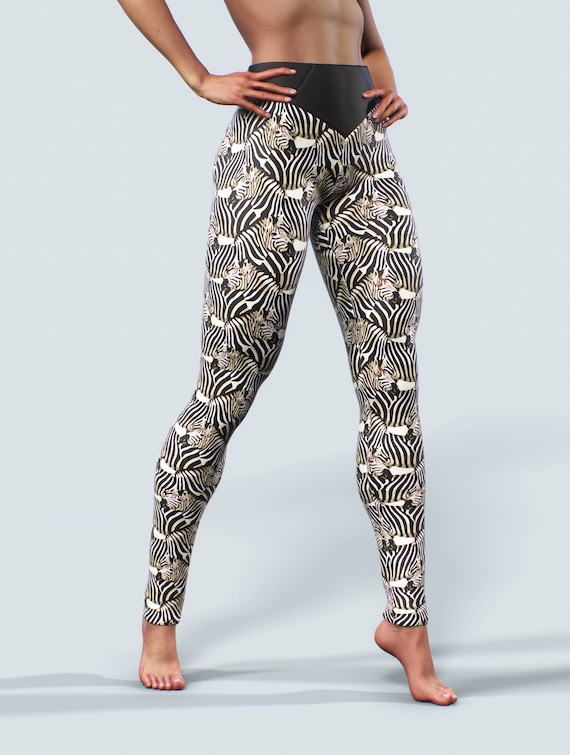 Zebra Yoga Pants