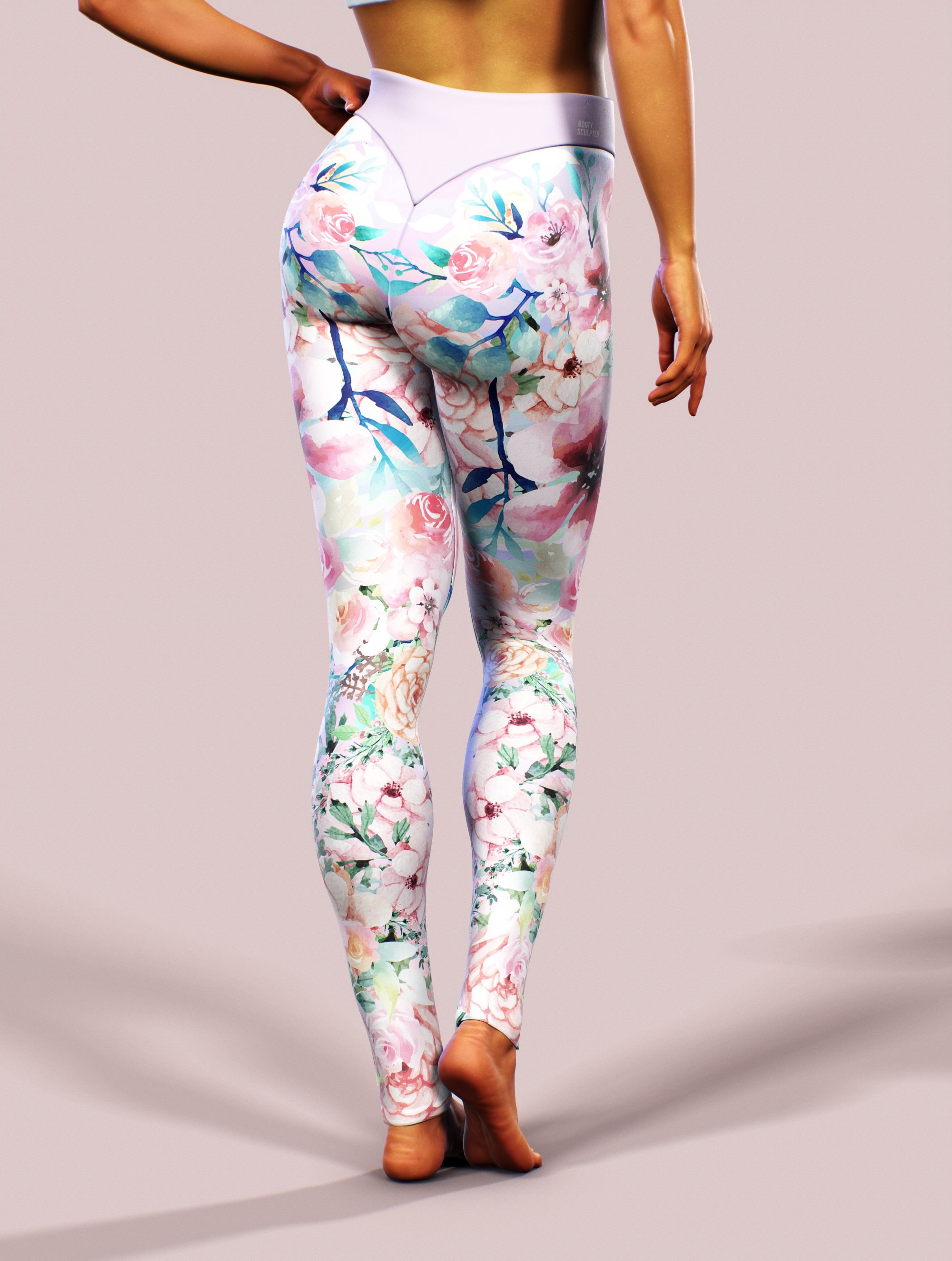 floral exercise pants