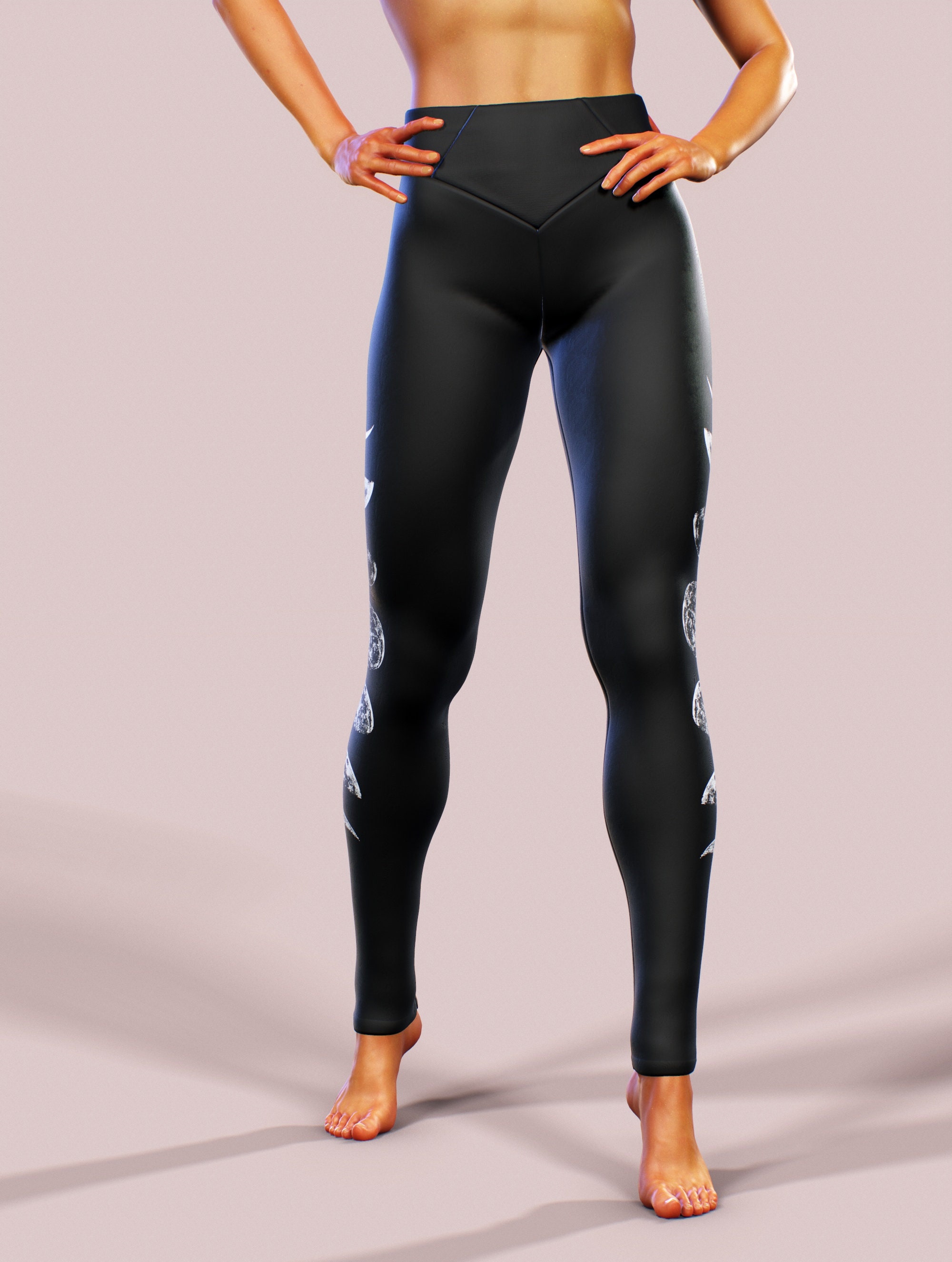 Moon phase top yoga pants