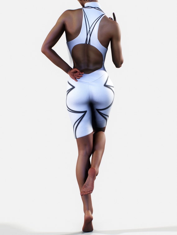 Shaping White/black Catsuit Short Women Bodysuit Fitness Apparel Athleisure  Gear Gym Workout Playsuit Leotard Plus Size Unitard Yoga Pants -  Canada