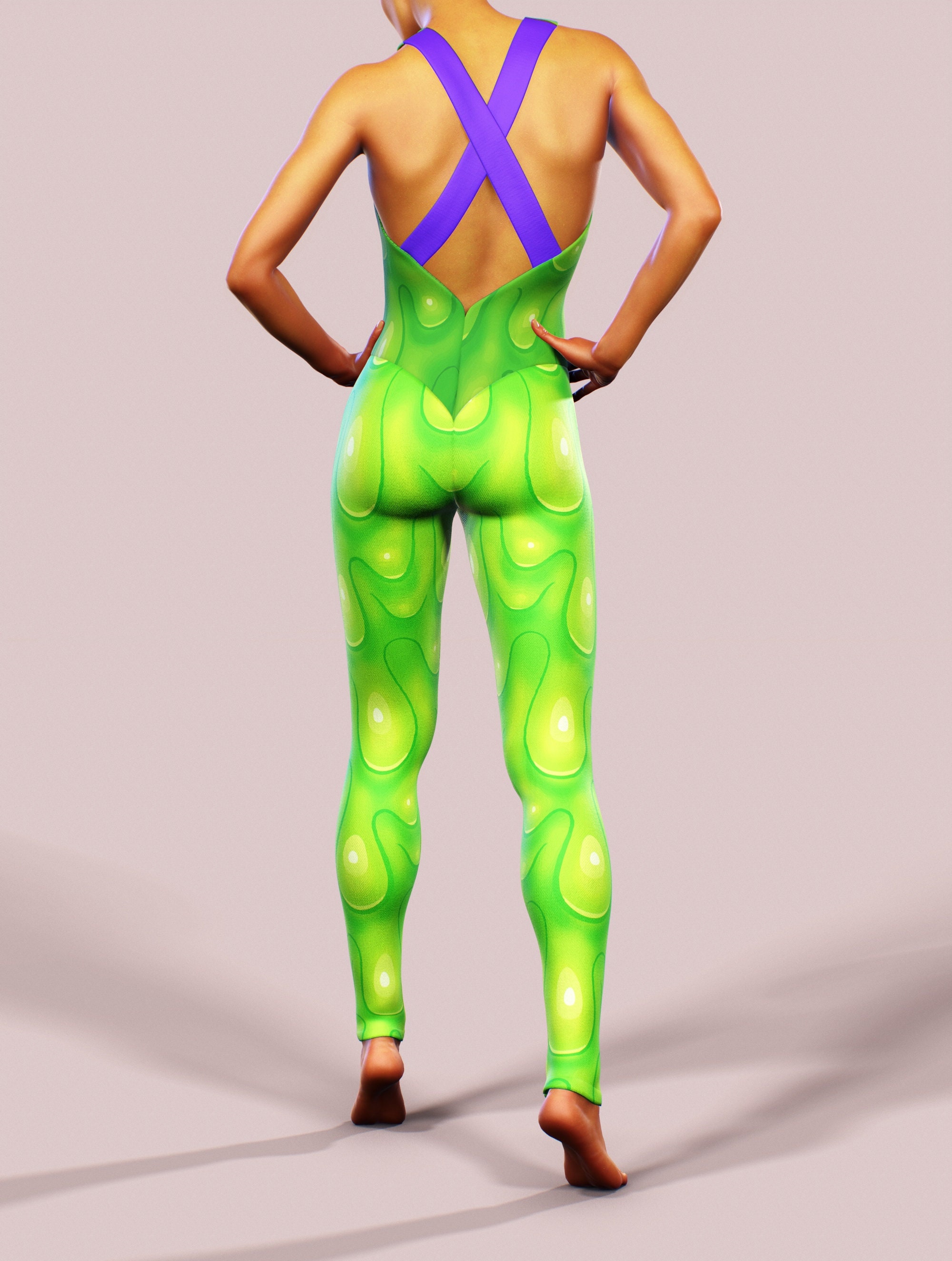Colorful Sports Wear Woman, Crossfit Bodysuit, Dance Costume Woman