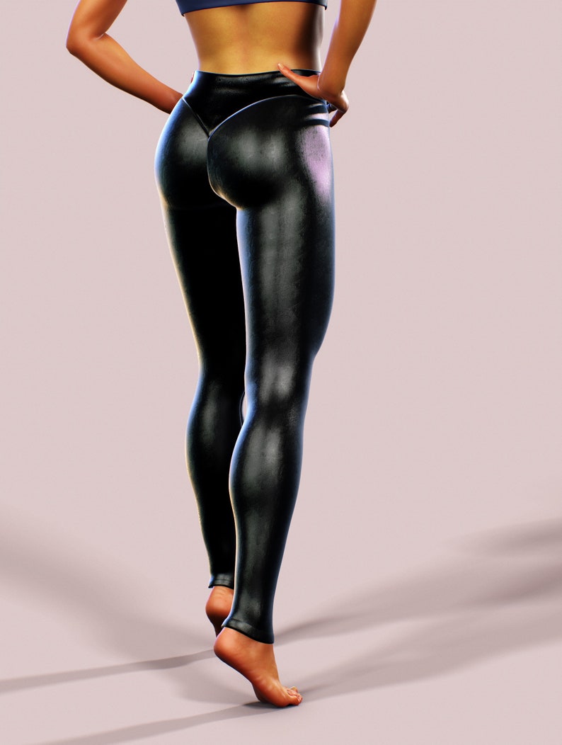 leather yoga pants