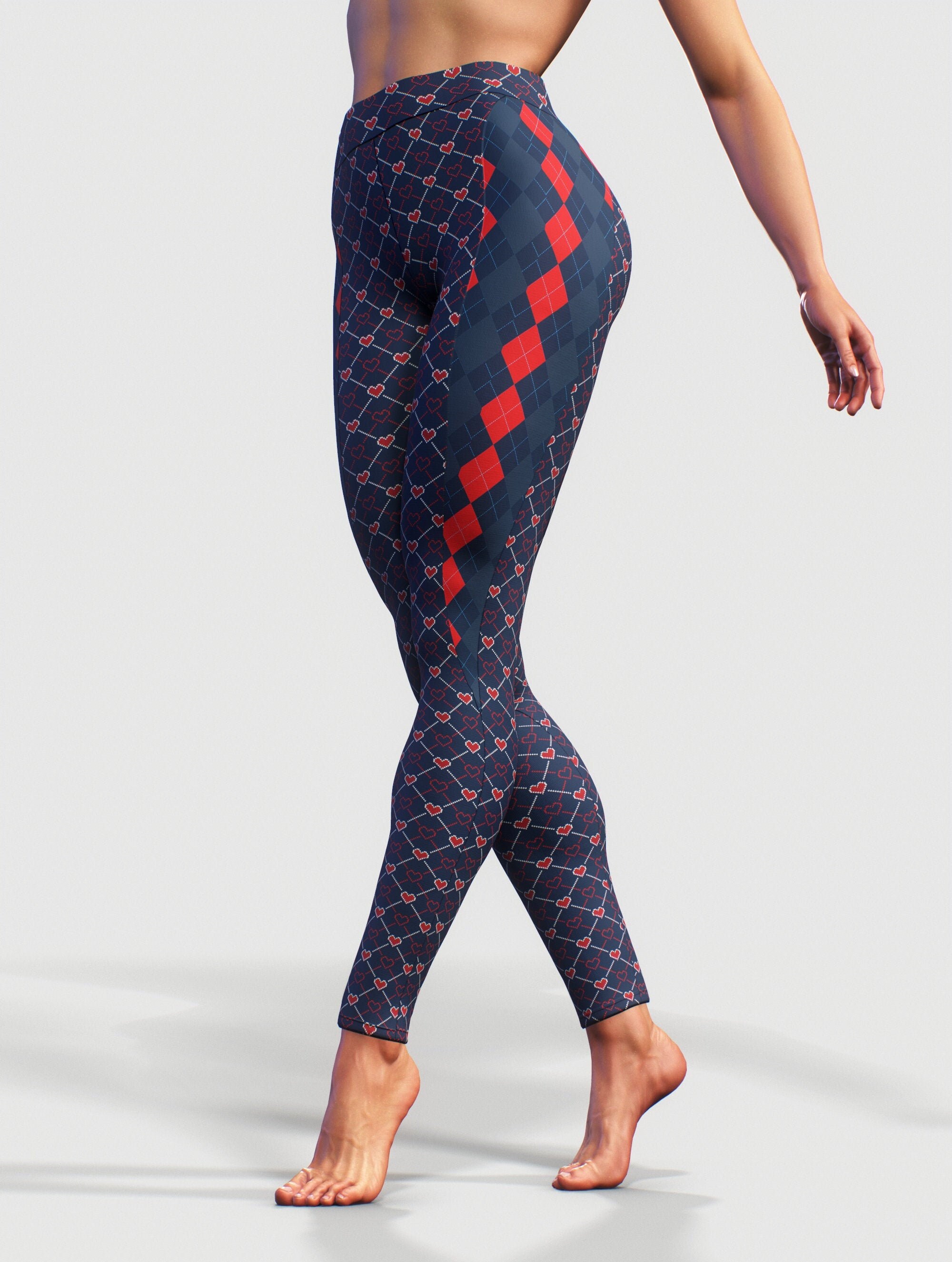 Red Activewear Leggings