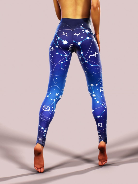 Astrologie Leggings Sternzeichen Yoga Hose Widder Stier Zwillinge