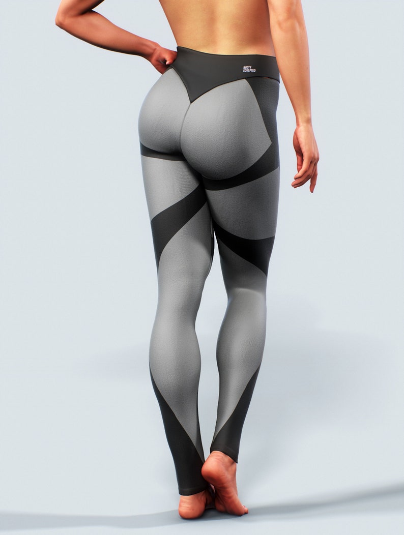 Shaping Yoga Pants Women Booty Lift Activewear Black Gray Etsy UK