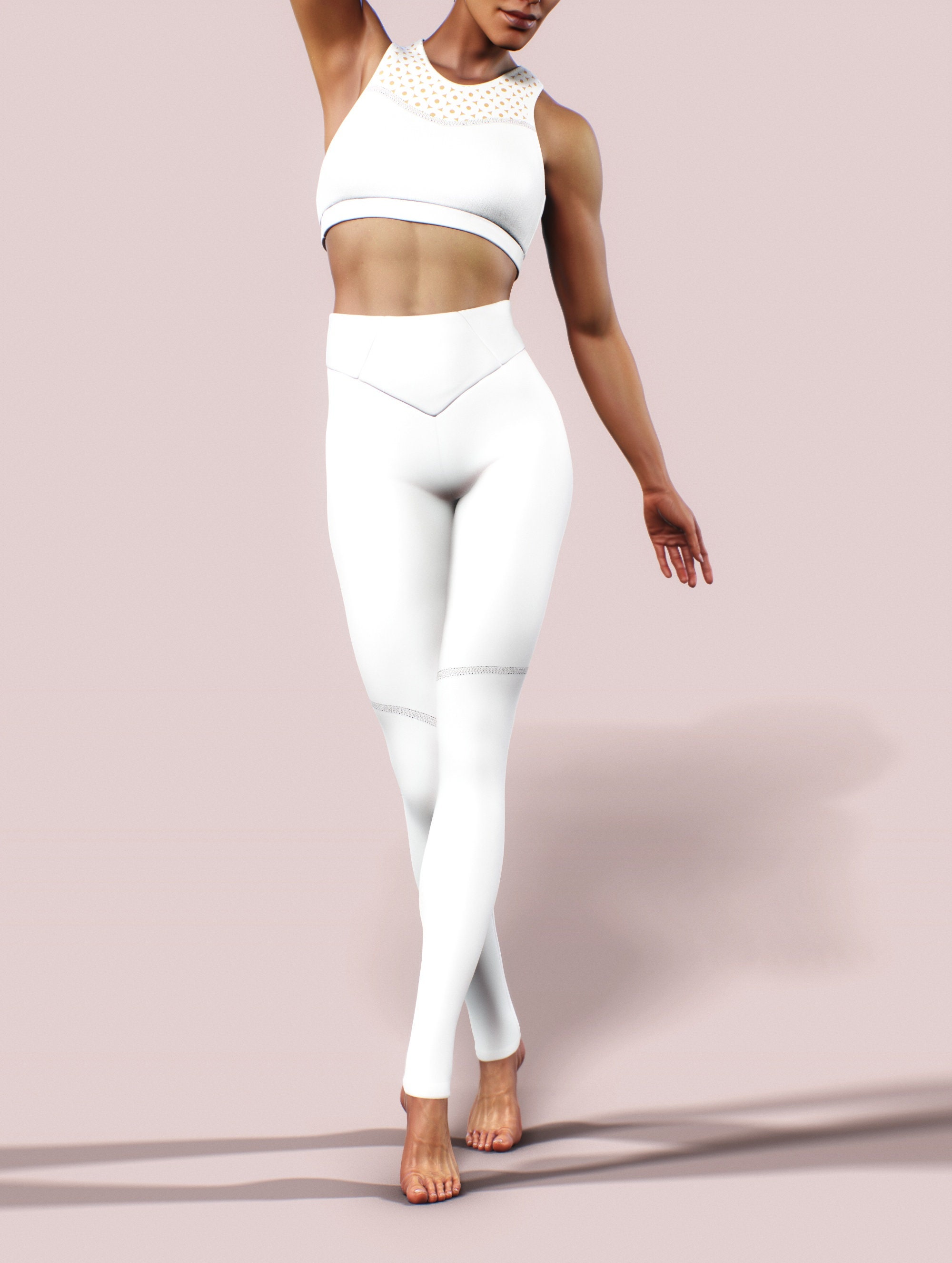 Non-See-Through Leggings with a Comfortable Waistband Ideal for