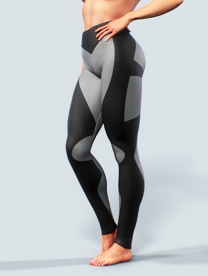 Shaping Yoga Pants Women Booty Lift Activewear Black Gray - Etsy