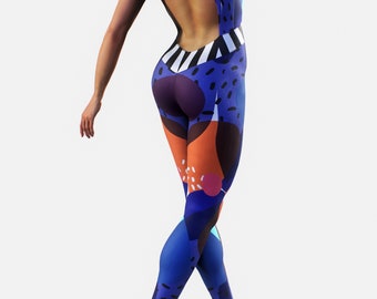 NEW IN Unitard Forest Smoothie Sports Bodysuit Gym Apparel Fitness Workout Clothing  Women Sexy Activewear Ladies Sportswear Jumpsuit Blue -  Canada