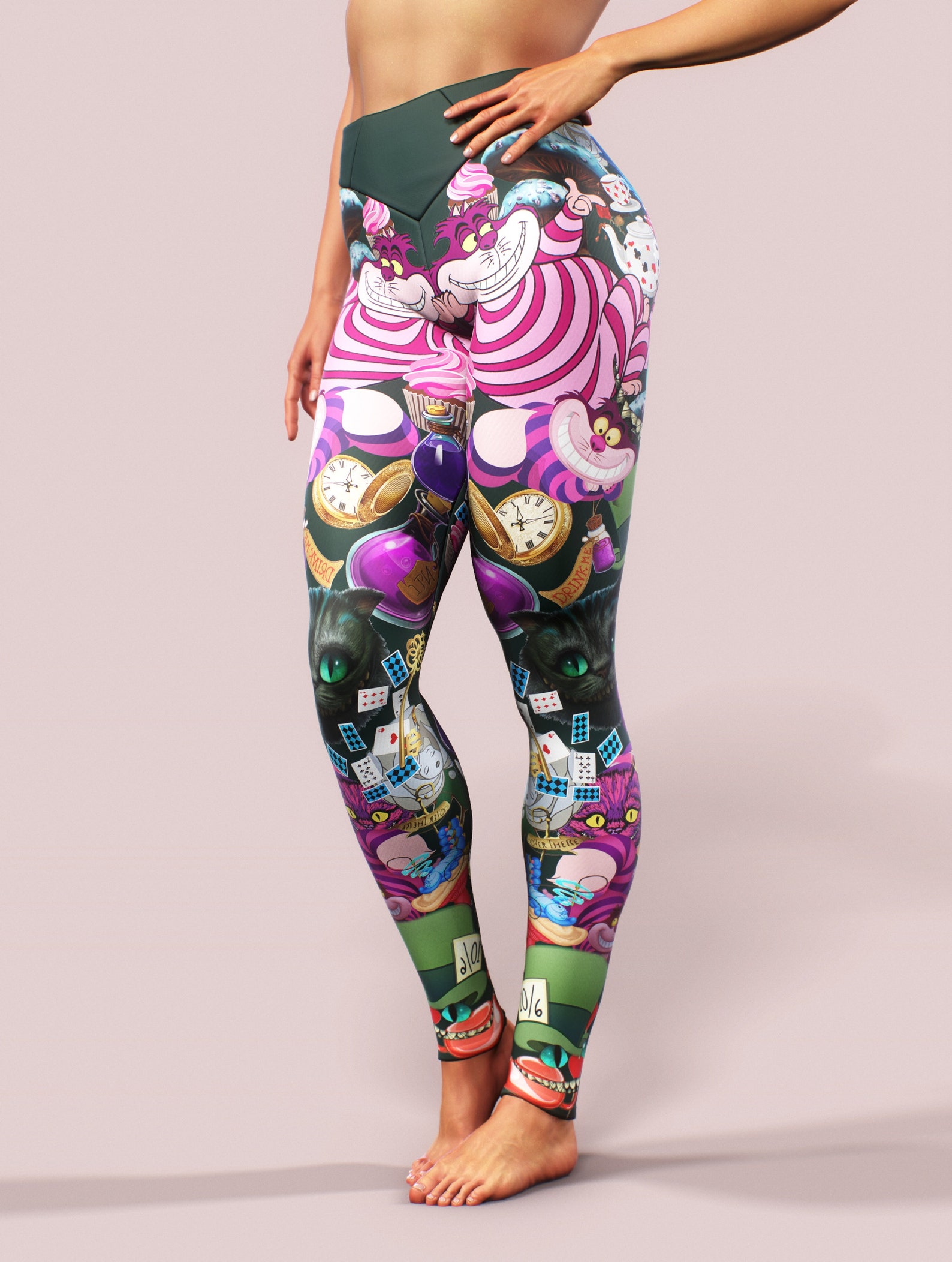 Hypnosis Psychedelic Leggings Women Cosplay Costume Sports - Etsy