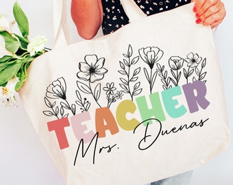 Teacher Gift bag, teacher appreciation, teachers gift, tote bag, teacher appreciation gift, gift for teacher, Personalized Gift for Teacher