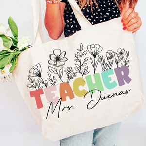 Teacher Gift bag, teacher appreciation, teachers gift, tote bag, teacher appreciation gift, gift for teacher, Personalized Gift for Teacher