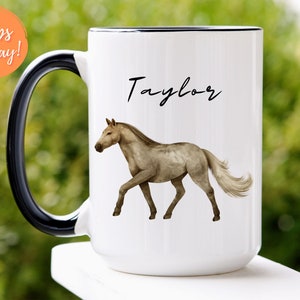 Horse Mug Personalized, Horse Coffee Mug for Women, Horse Cup for Coffee, Horse Coffee Cup, Horse Gifts For Women, Horse Themed Gifts