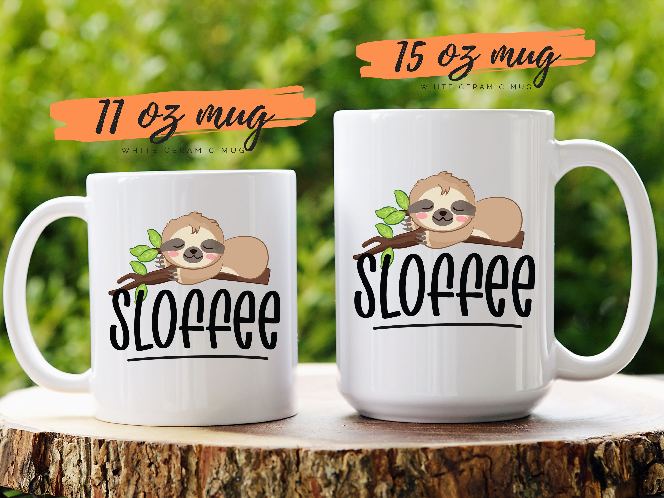 Funny Sloth Coffee Mug, Cute Sloth Gifts For Women and Men, Coffee Mugs