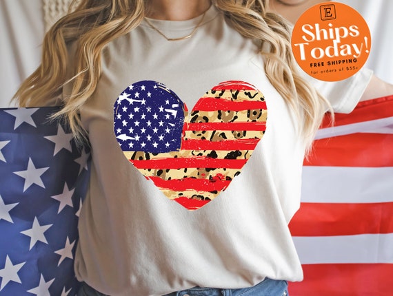 Heart USA Flag T-shirt, USA Flag Shirt, Funny 4th of July Shirt, American  Flag Shirt, Cute Patriotic Shirt, American Shirt, Heart Shirt -  Canada