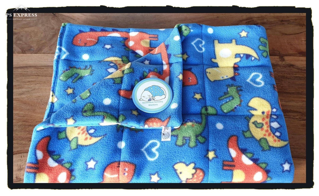 Dinosaur Weighted Blanket for Autism, Anxiety and Meltdowns. 2kg Etsy
