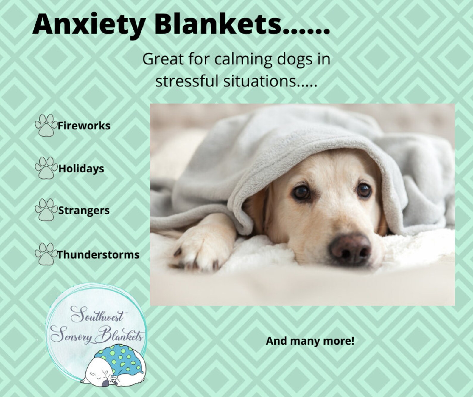 Dog Weighted Blanket for Stress Anxiety Relief and Calming. Etsy