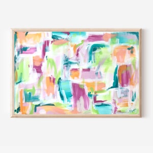 Original Abstract Painting on Canvas Original Artwork Abstract Acrylic Painting Modern Colorful Contemporary Handmade Wall Art image 1