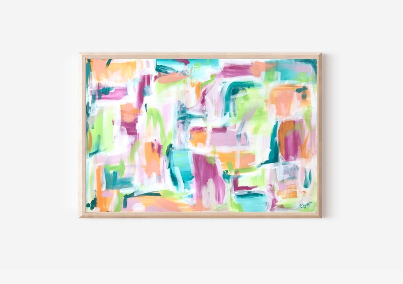 Original Abstract Painting on Canvas Original Artwork Abstract Acrylic Painting Modern Colorful Contemporary Handmade Wall Art image 1