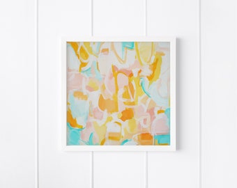 Abstract Printable Art, Modern Wall Decor, Colorful Painting, Digital Download Print