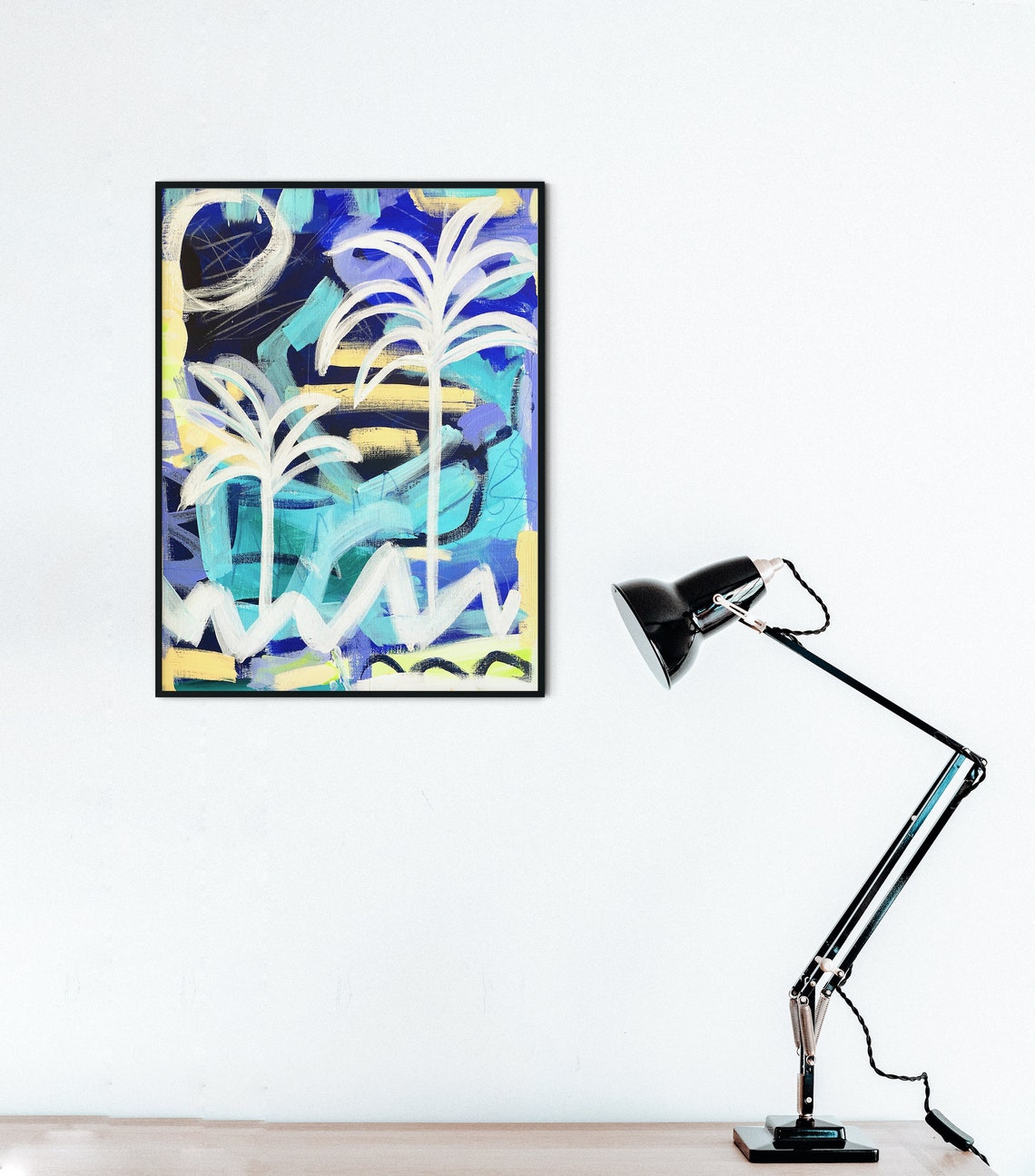 Printable Palm Tree Wall Art, Instant Download, Coastal Tropical ...