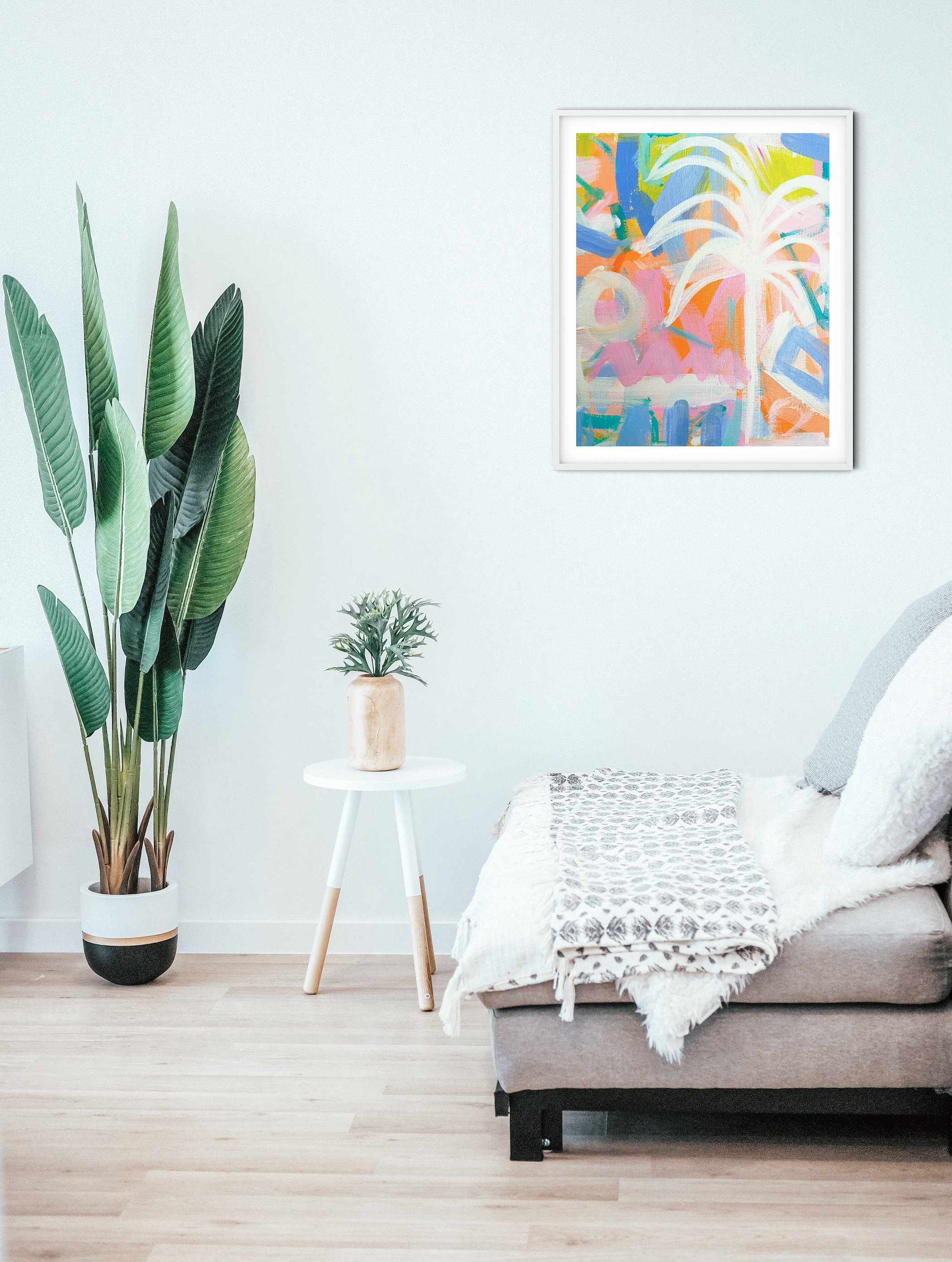 Printable Palm Tree Wall Art Instant Download Coastal - Etsy