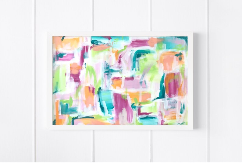 Original Abstract Painting on Canvas Original Artwork Abstract Acrylic Painting Modern Colorful Contemporary Handmade Wall Art image 6