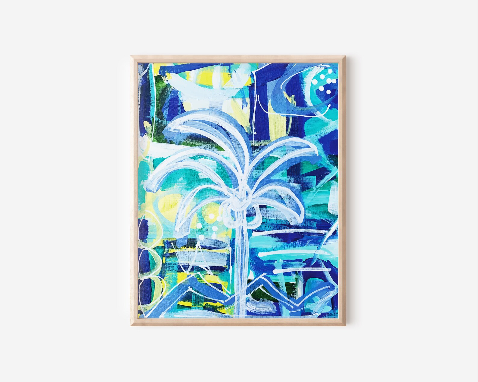 Printable Palm Tree Wall Art, Instant Download, Coastal Tropical