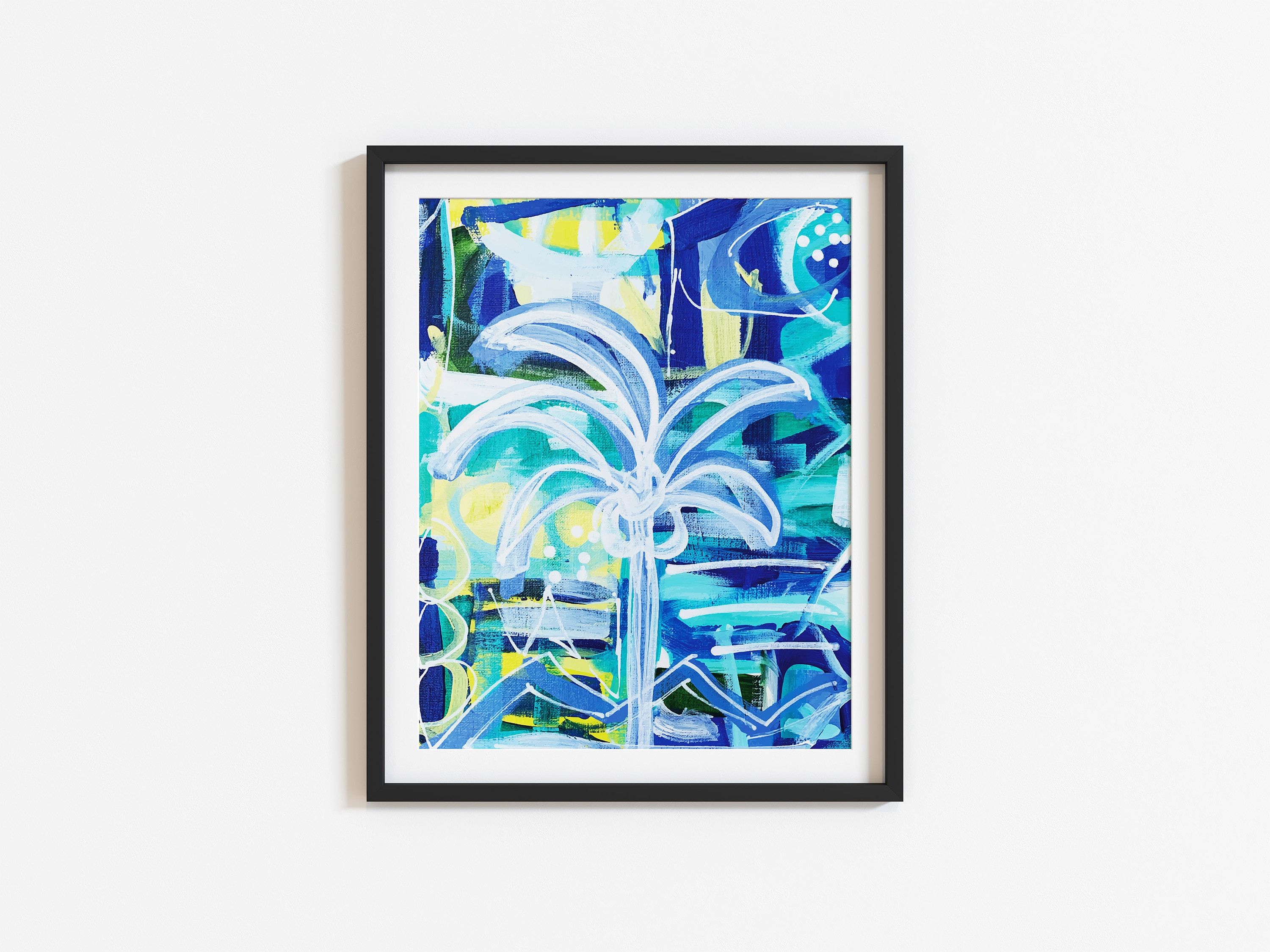 Printable Palm Tree Wall Art, Instant Download, Coastal Tropical