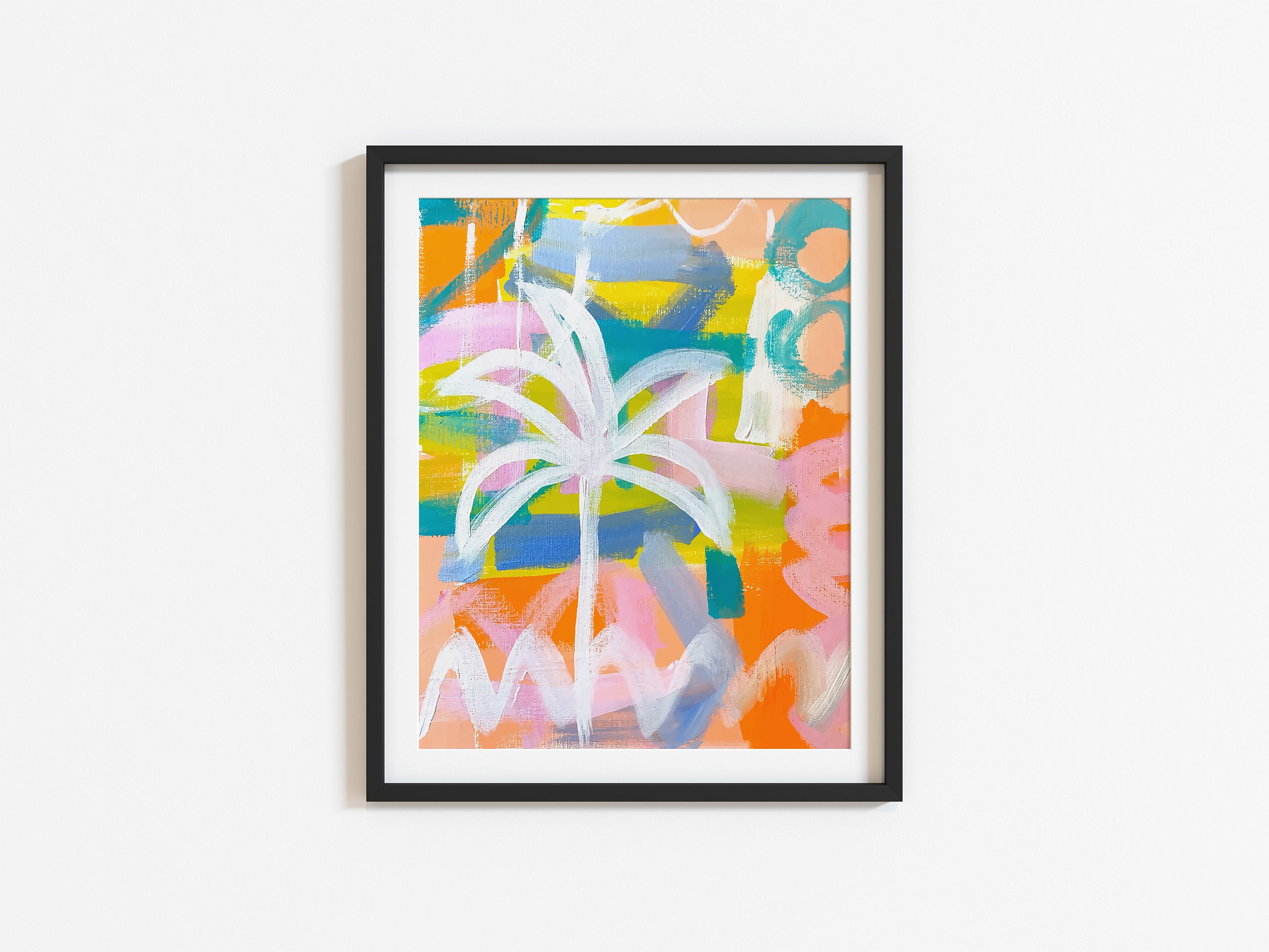 Printable Palm Tree Wall Art Instant Download Coastal - Etsy