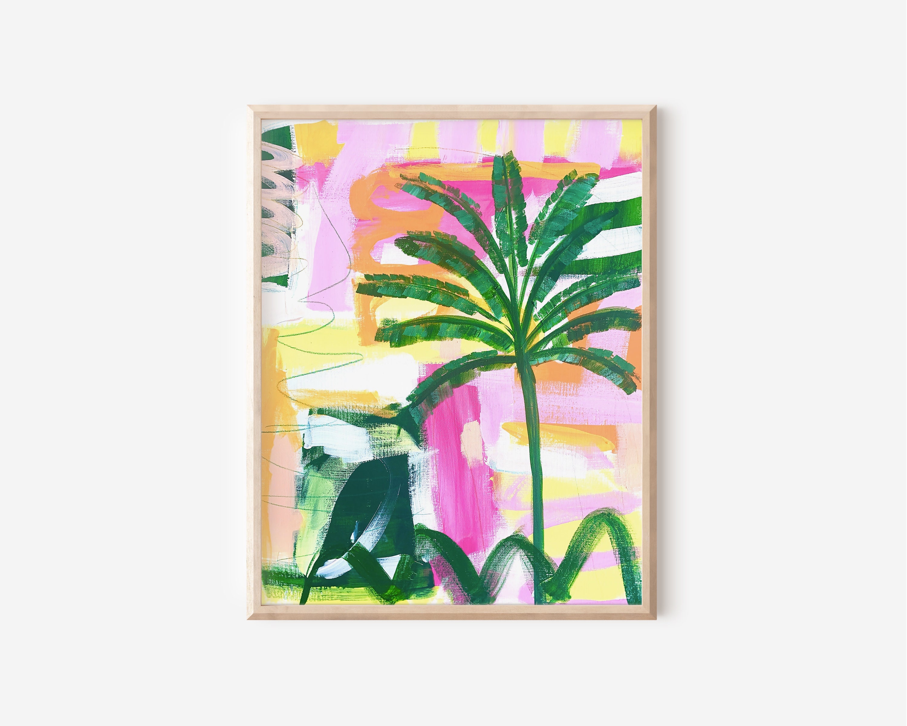 Printable Palm Tree Wall Art Instant Download Coastal - Etsy