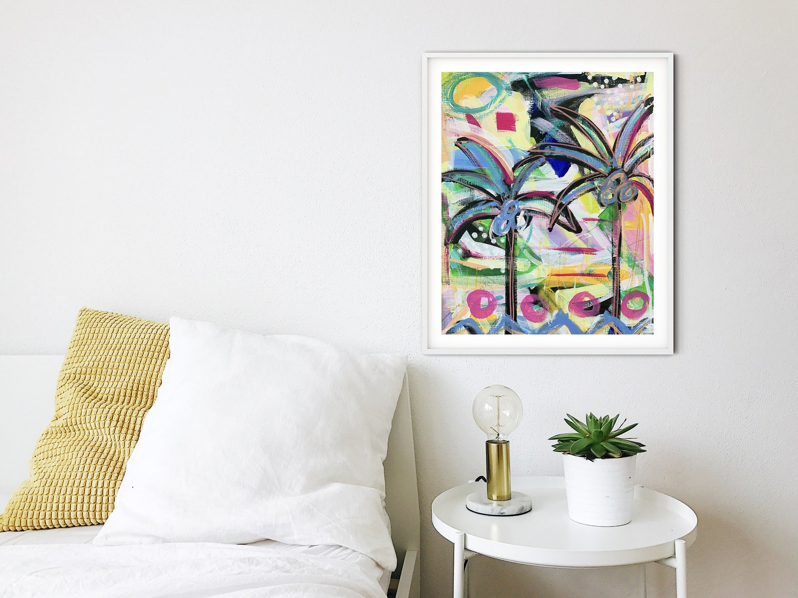 Printable Palm Tree Wall Art, Instant Download, Coastal Tropical ...