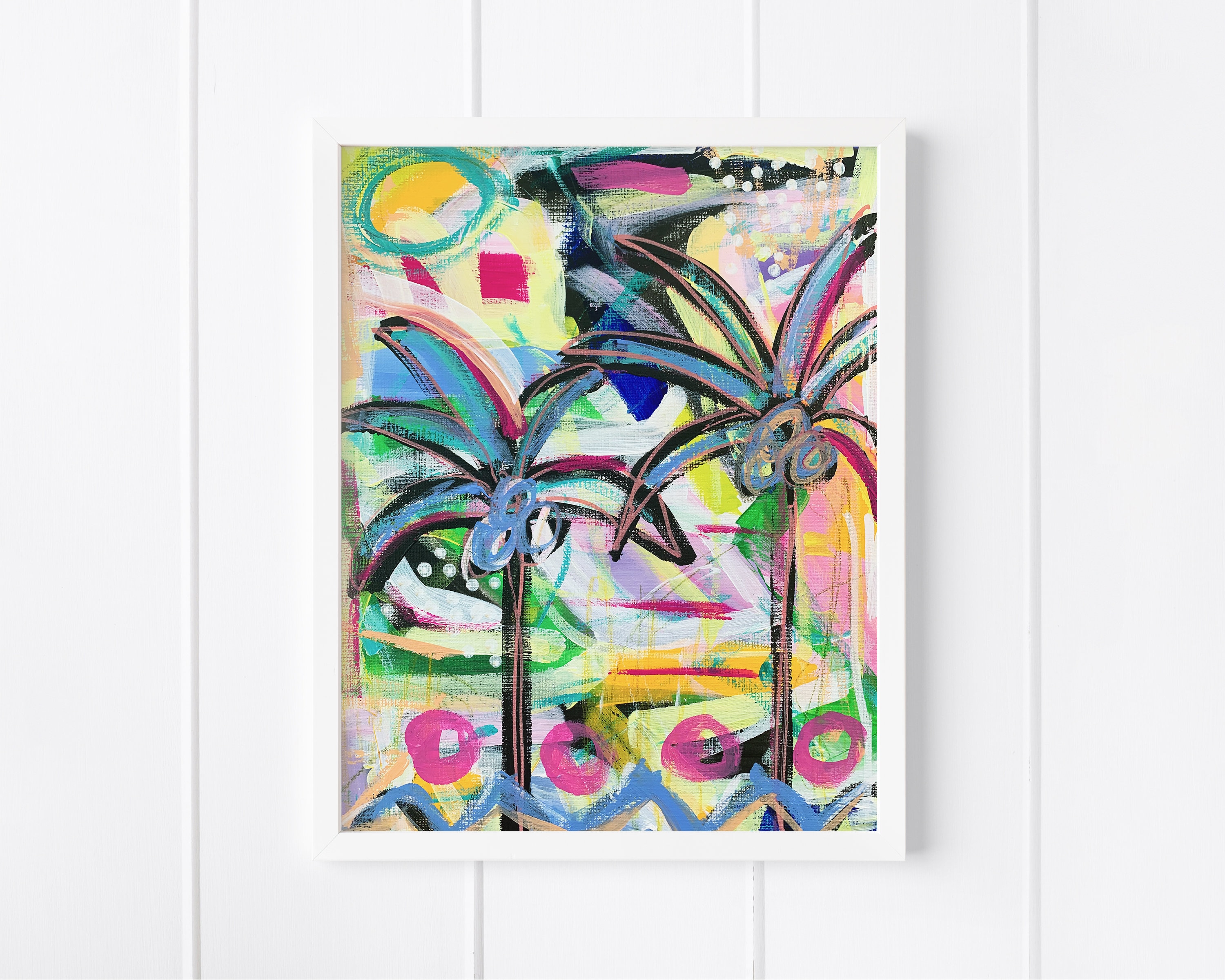 Printable Palm Tree Wall Art, Instant Download, Coastal Tropical ...