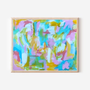 Original Abstract Painting on Canvas Original Artwork Abstract Acrylic Painting Modern Colorful Contemporary Handmade Wall Art