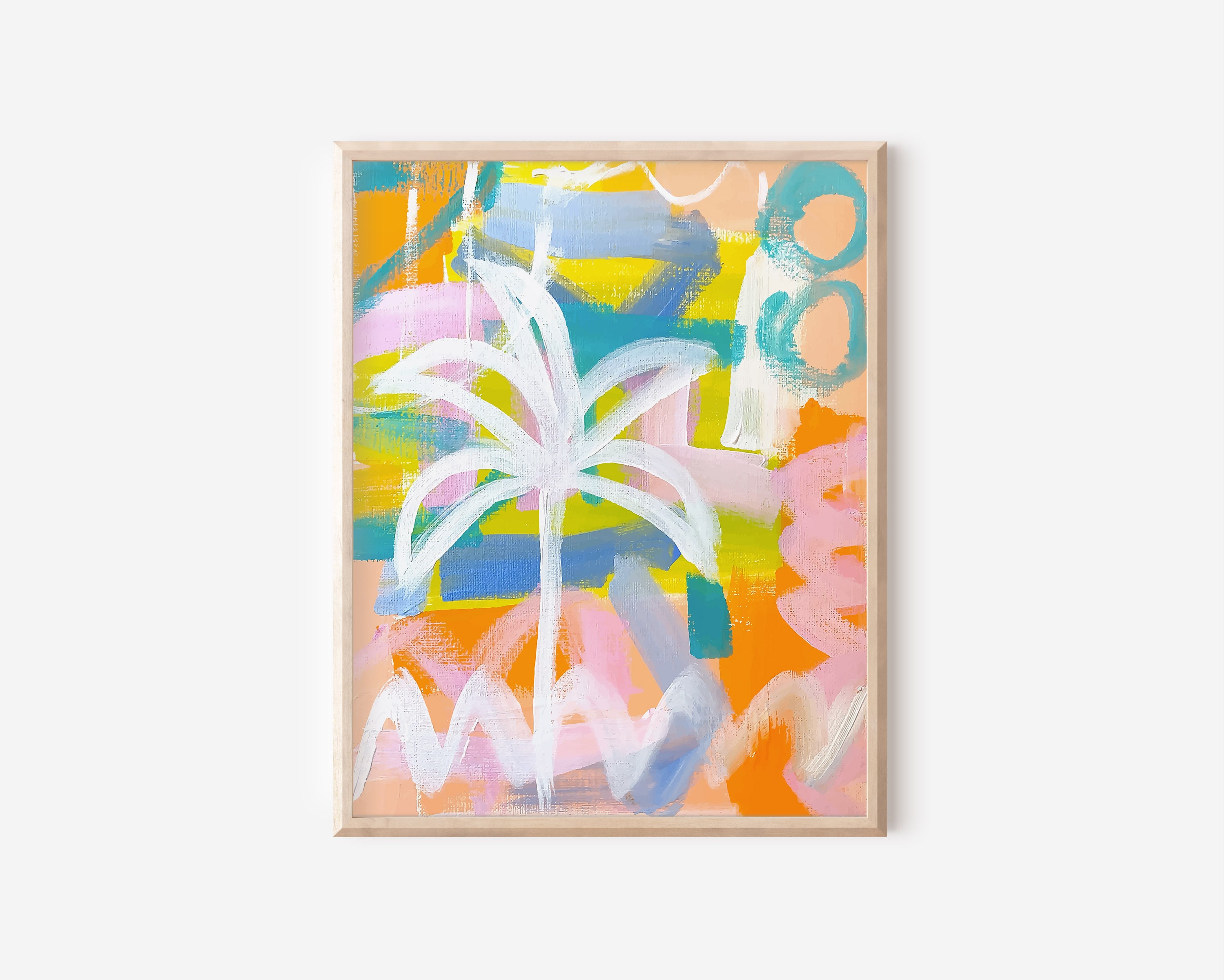 Printable Palm Tree Wall Art Instant Download Coastal - Etsy