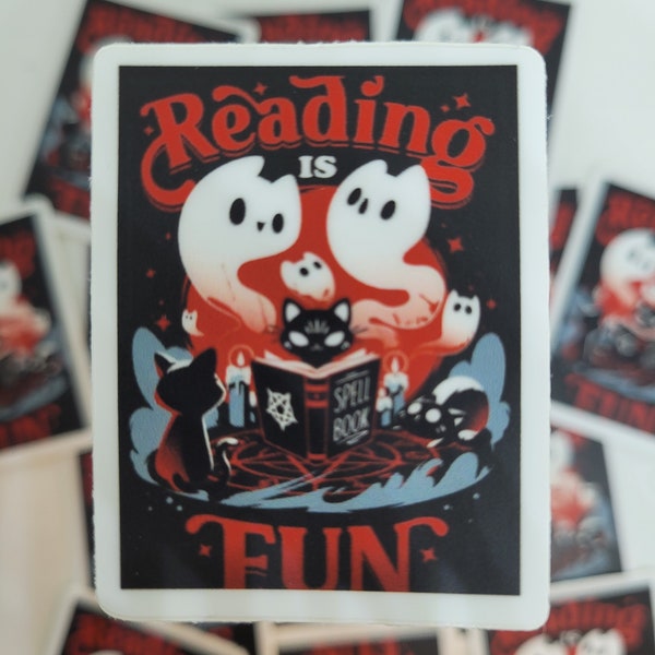 Reading is fun sticker