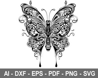 Free Free Butterfly Zentangle Svg 714 SVG PNG EPS DXF File
