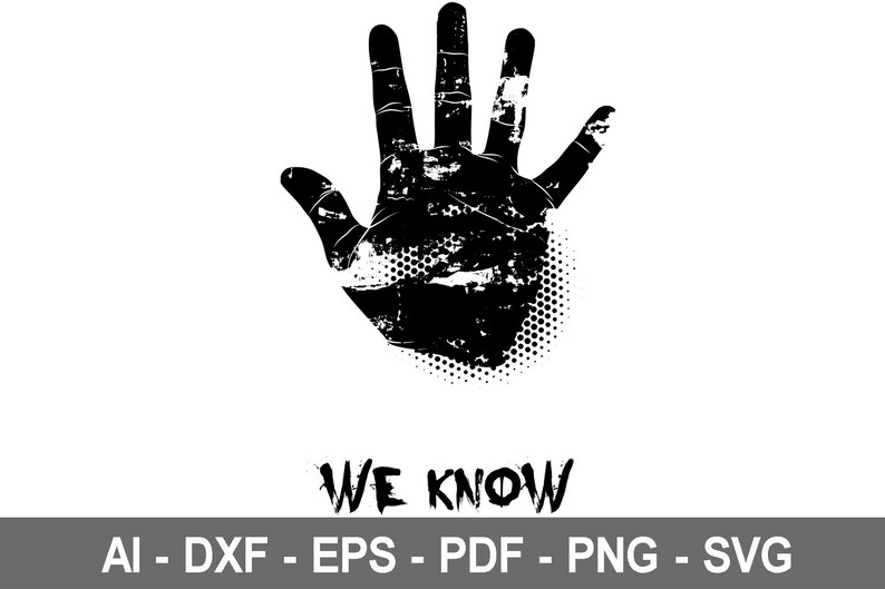 Tshirt Design Svg Hand Svg Handprint Hand Print Cut File Etsy