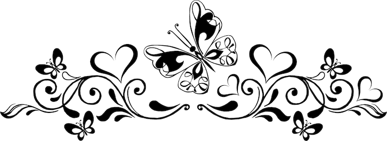 Butterfly and hearts svg Heart svg Butterfly svg Butterfly ...