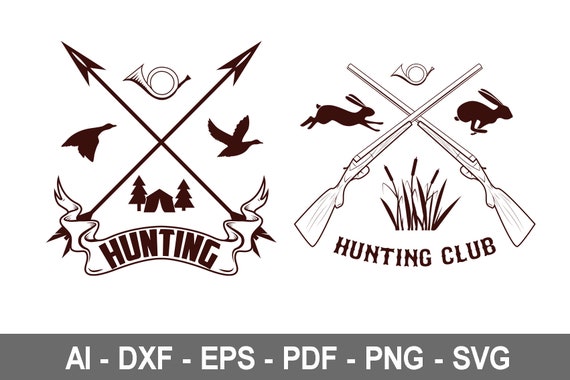 Hunting Logo 4 Hunting Digital Hunting Svg Hunting Art Etsy