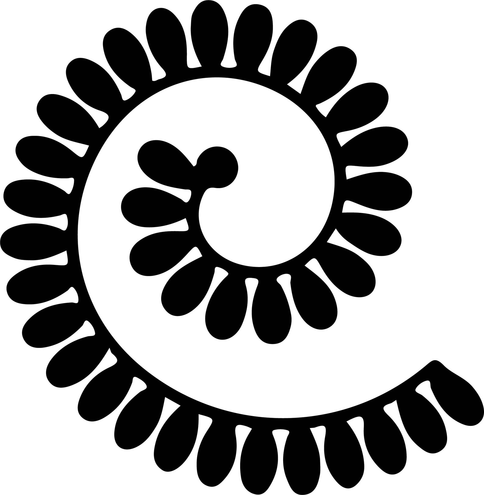 Roll Flower SVG