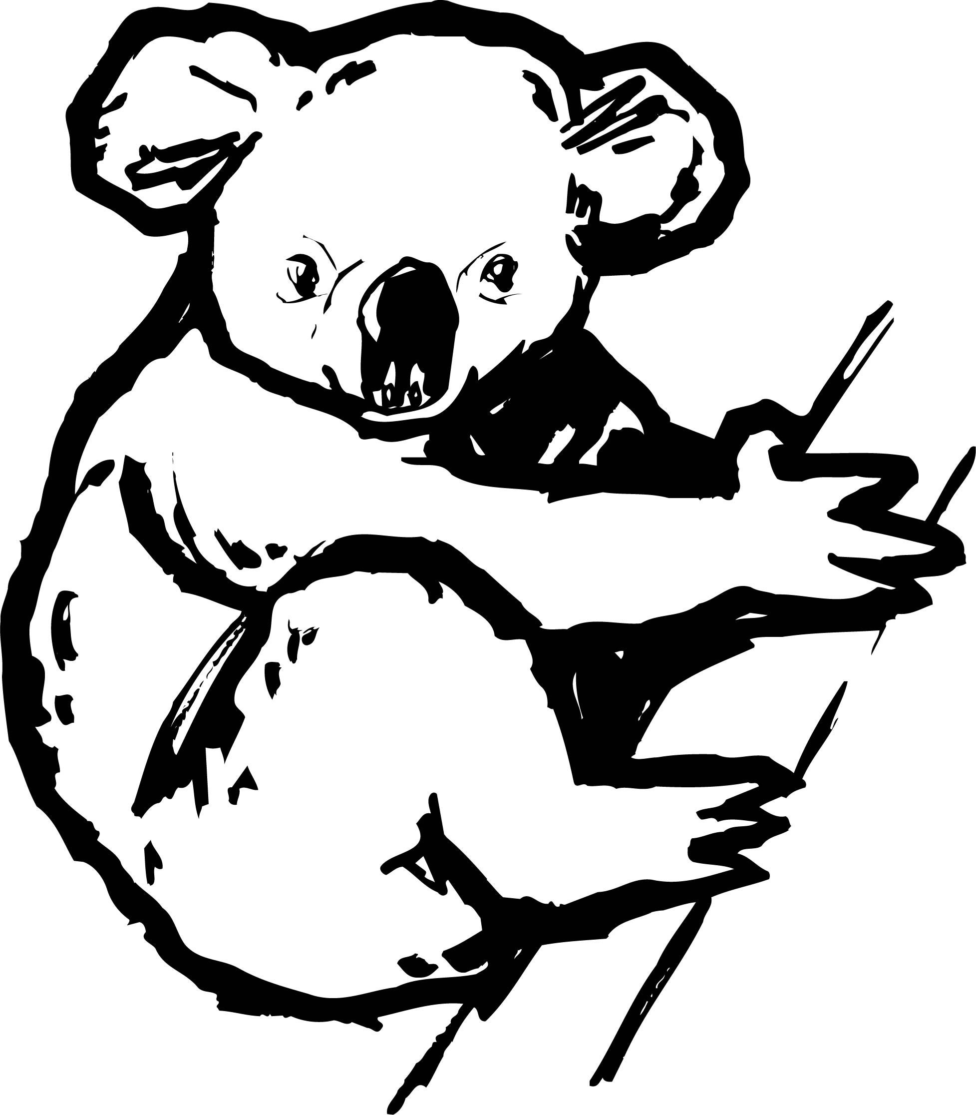 Koala 1 Koala svg Koala Clipart Koala Cut Files Koala Etsy